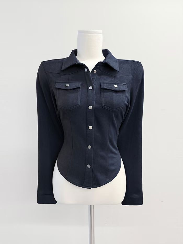 IT東大門直郵女裝新款休閑真品時尚熱賣26春夏襯衫蕾絲衫IT襯衫/蕾絲衫圖色2