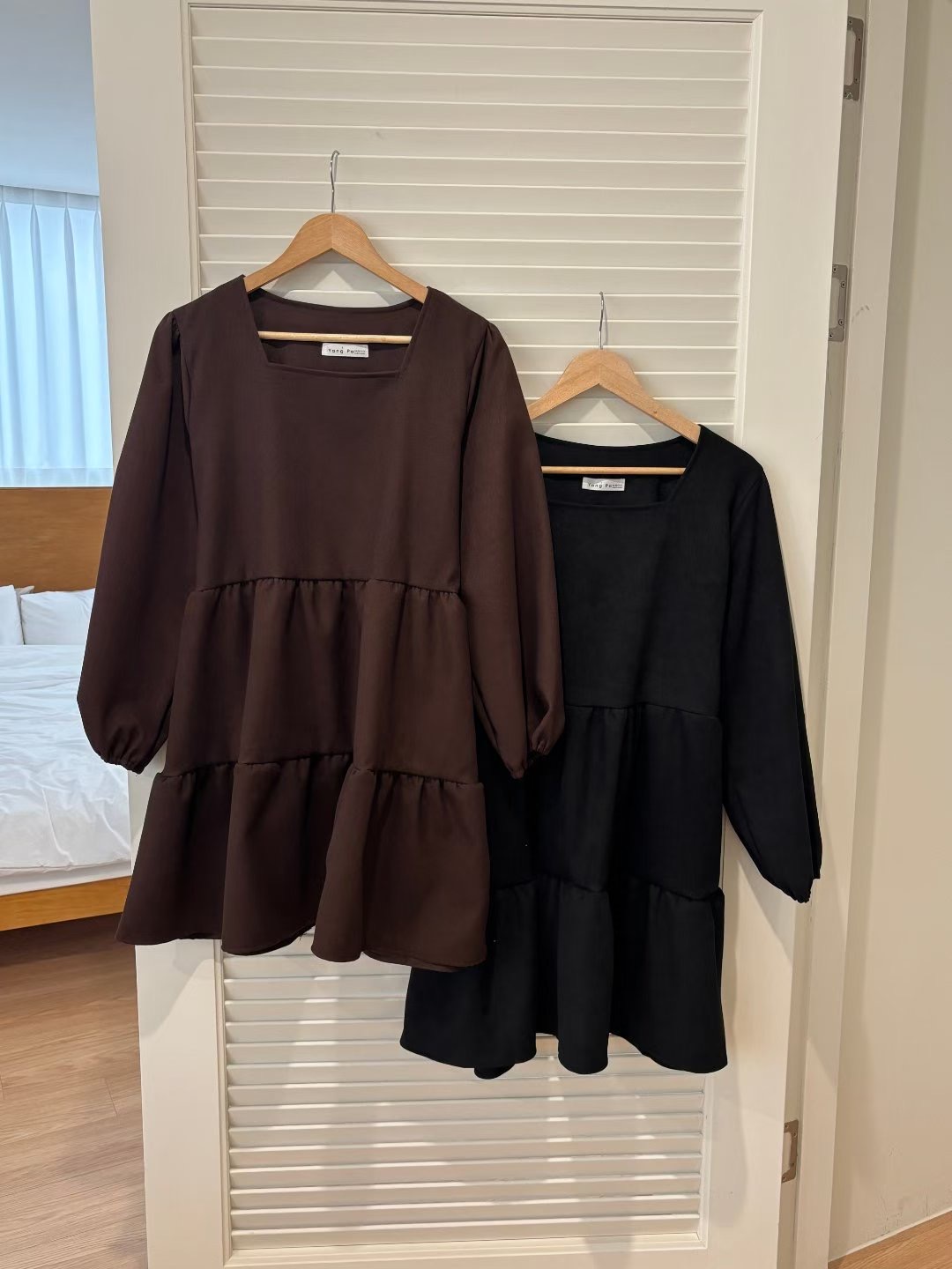 YANGPA韓國代購女裝新款26春夏人氣熱賣推薦真品時尚連衣裙YANGPA連衣裙圖色2左二色