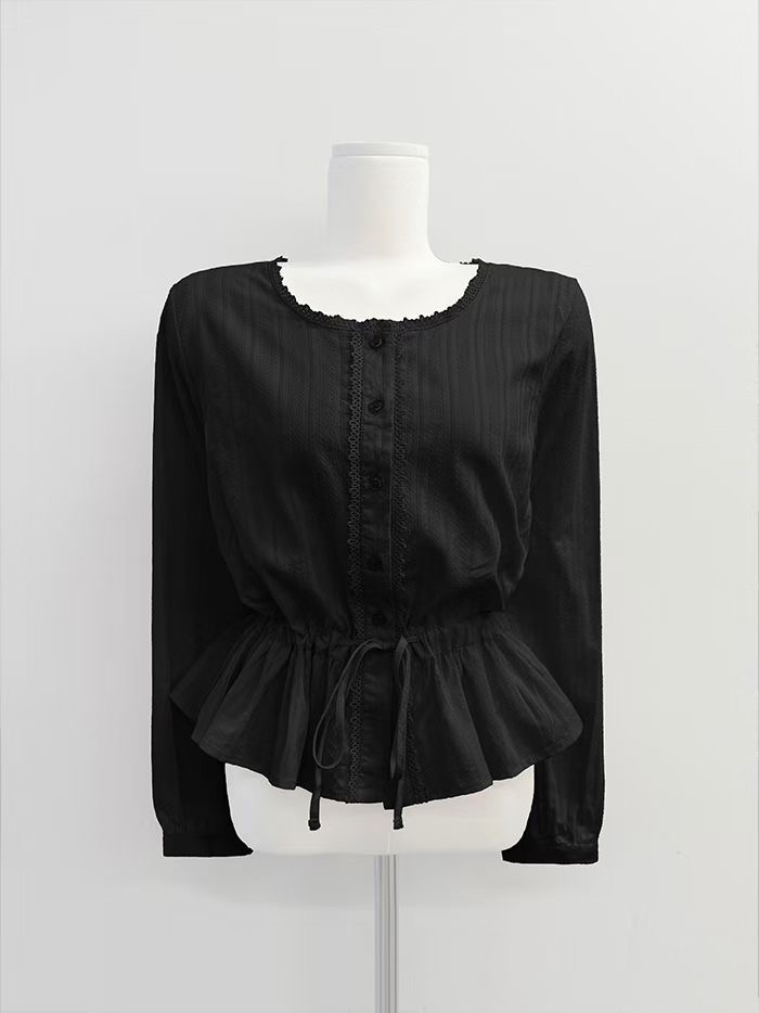 IT東大門實拍女裝新款熱賣真品26春夏人氣時尚襯衫蕾絲衫IT襯衫/蕾絲衫圖色3