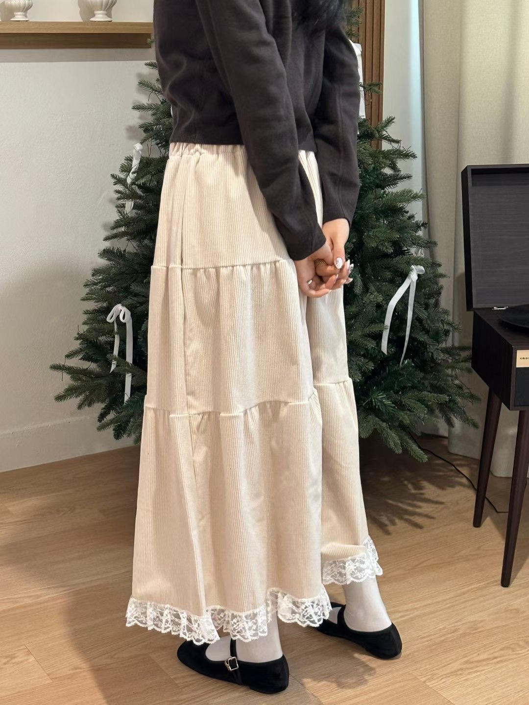 YANGPA韓國代購女裝新款26春夏人氣推薦時尚熱賣休閑長裙YANGPA長裙