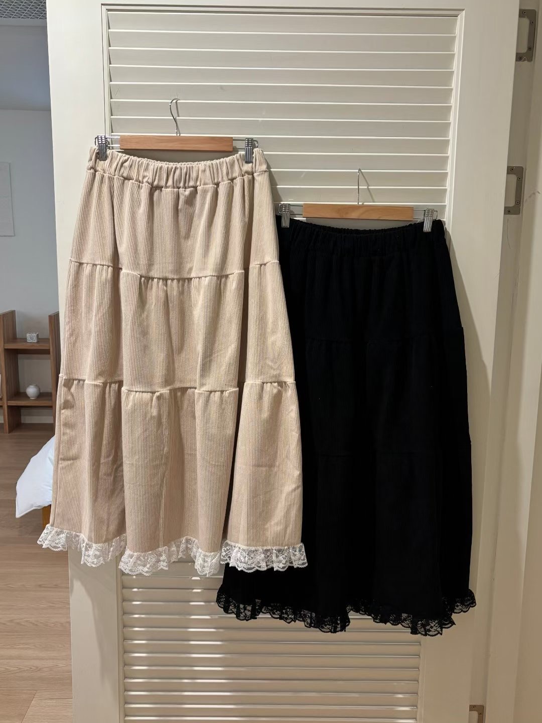 YANGPA韓國代購女裝新款26春夏人氣推薦時尚熱賣休閑長裙YANGPA長裙圖色2左二色