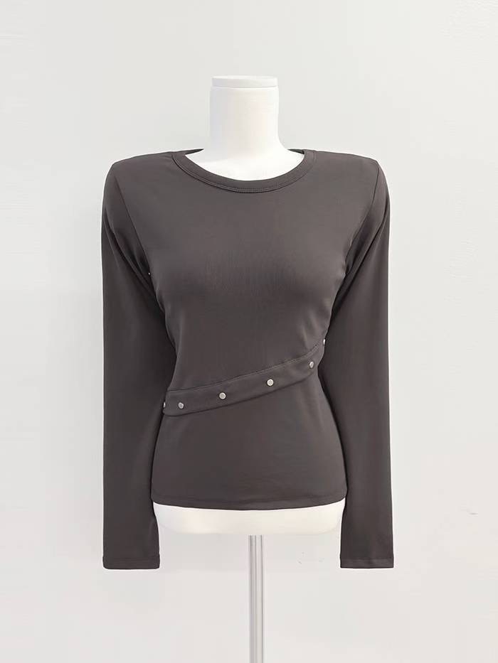 IT東大門代購女裝新款人氣真品熱賣休閑26春夏推薦長袖T恤IT長袖T恤圖色3