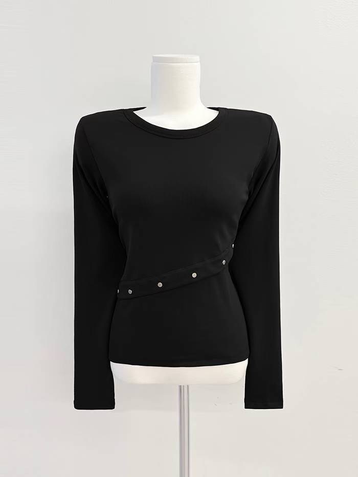 IT東大門代購女裝新款人氣真品熱賣休閑26春夏推薦長袖T恤IT長袖T恤圖色4