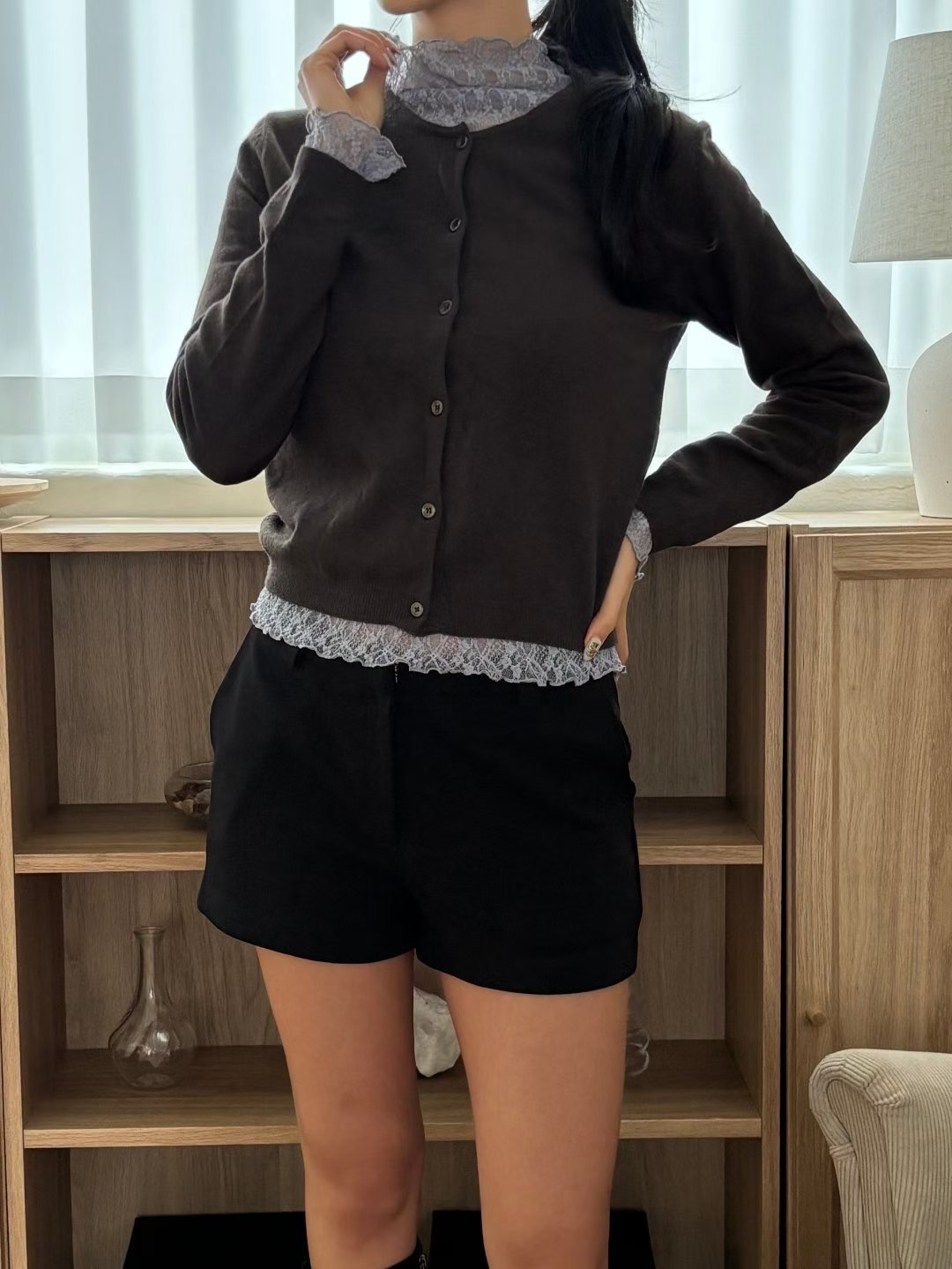 YANGPA東大門代購女士新品人氣真品推薦時尚熱賣長袖T恤透明YANGPA長袖T恤