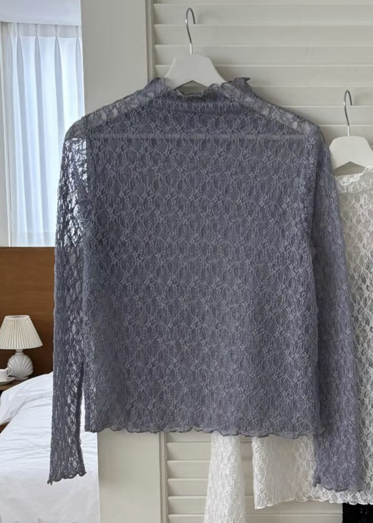 YANGPA東大門代購女士新品人氣真品推薦時尚熱賣長袖T恤透明YANGPA長袖T恤圖色1