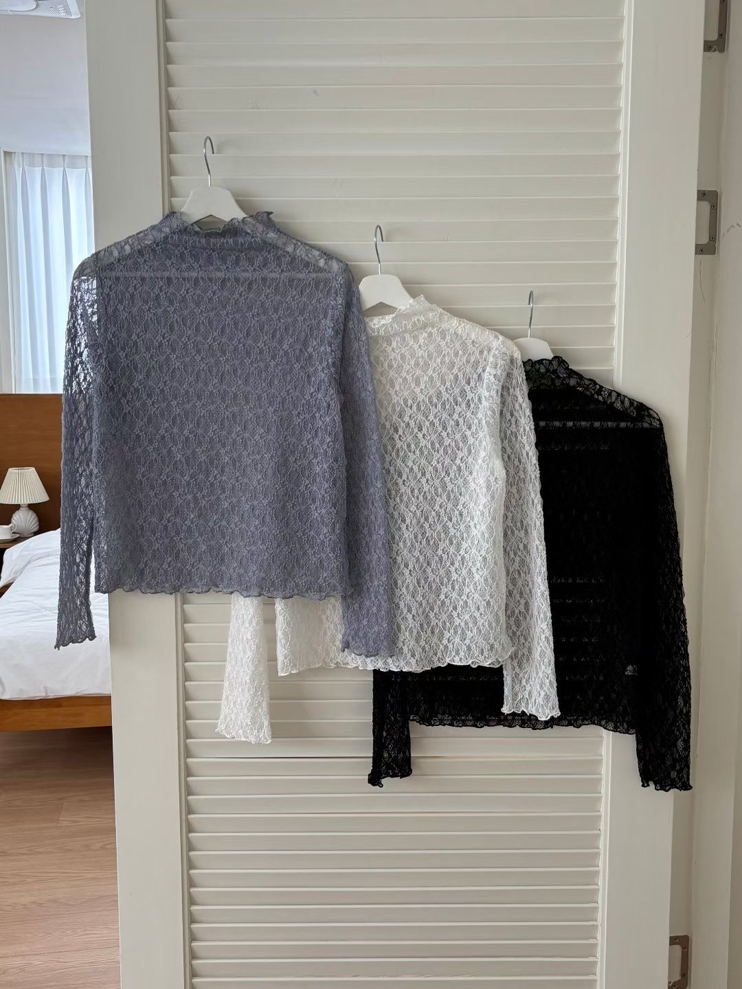 YANGPA東大門代購女士新品人氣真品推薦時尚熱賣長袖T恤透明YANGPA長袖T恤圖色3左三色