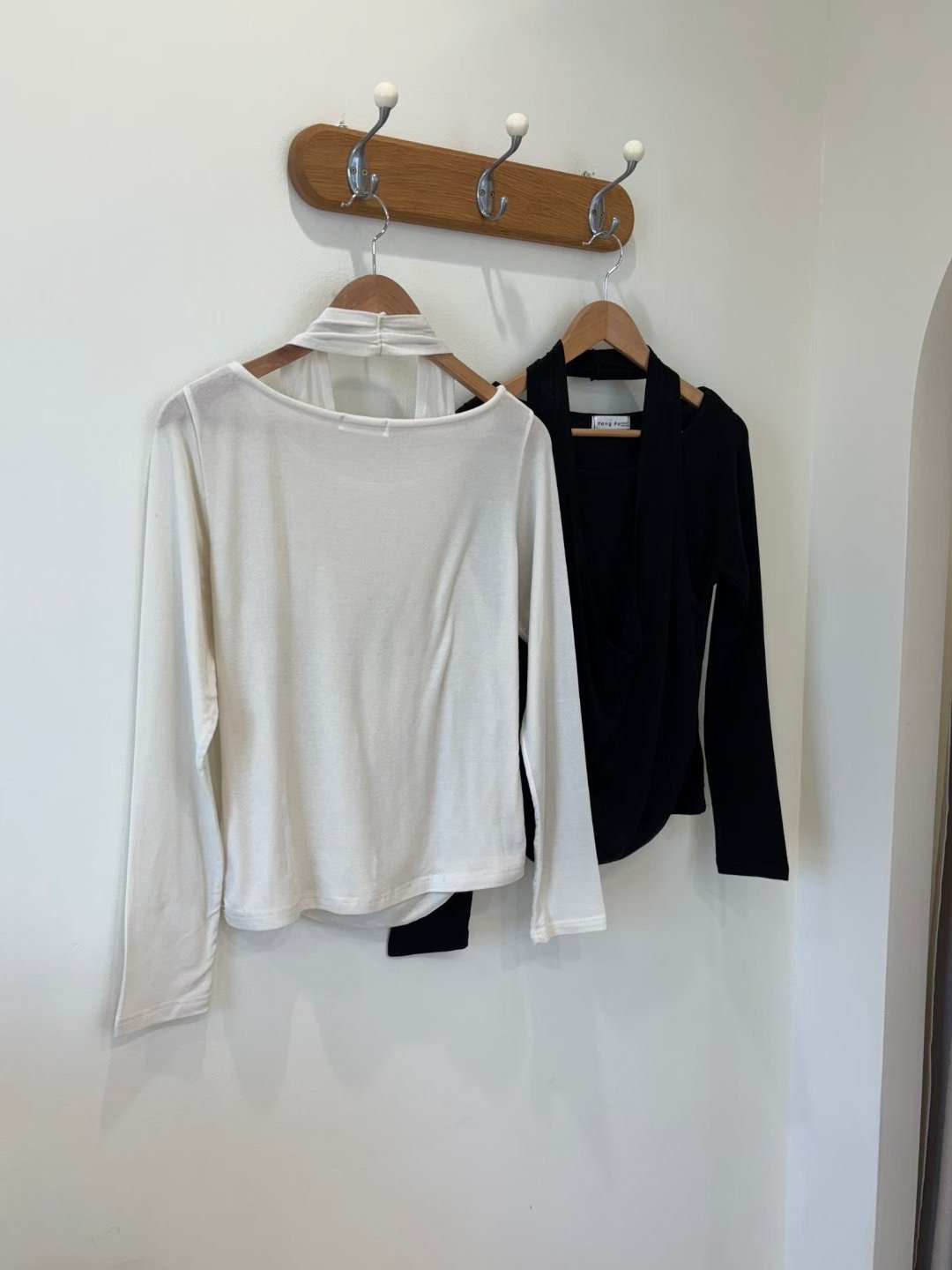 YANGPA東大門實拍女士新品人氣職業推薦時尚長袖T恤假兩件YANGPA長袖T恤