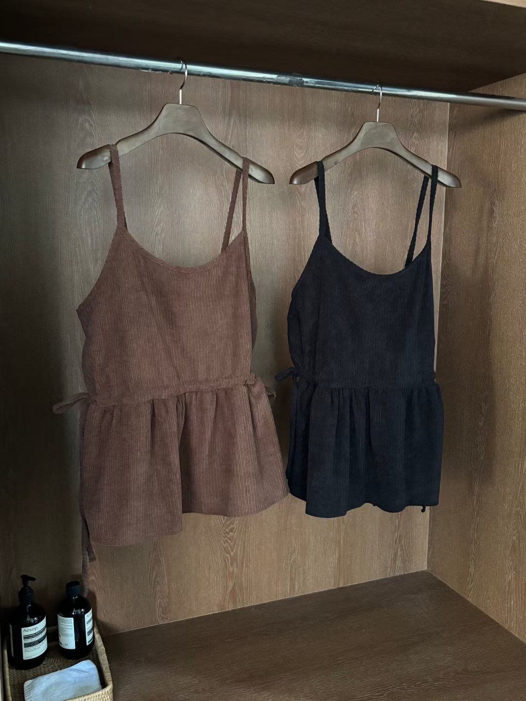 YANGPA韓國直郵女裝新品熱賣休閑真品職業吊帶背心不含內搭YANGPA吊帶/背心圖色2左二色