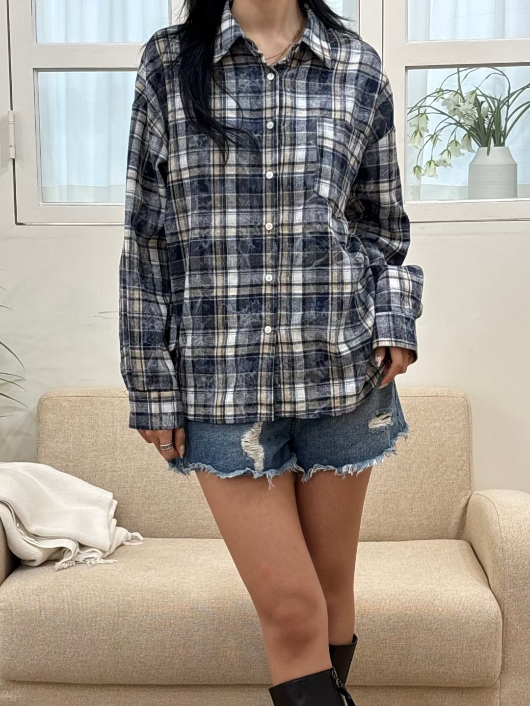 YANGPA韓國直郵女士新款真品休閑人氣推薦熱賣襯衫蕾絲衫YANGPA襯衫/蕾絲衫