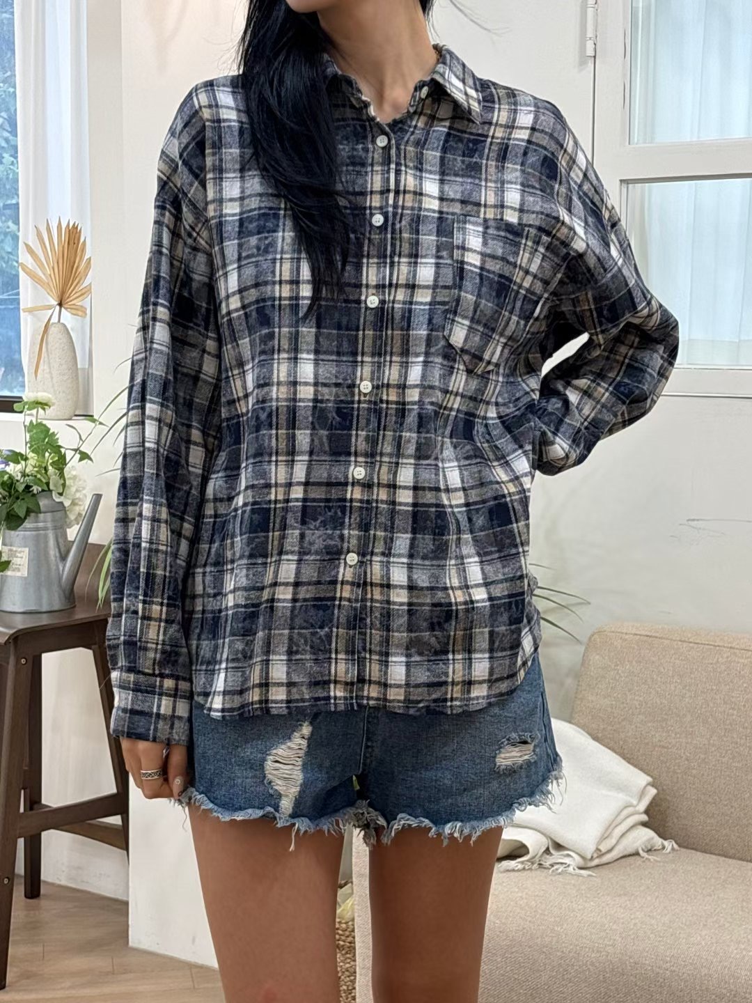 YANGPA韓國直郵女士新款真品休閑人氣推薦熱賣襯衫蕾絲衫YANGPA襯衫/蕾絲衫圖色1