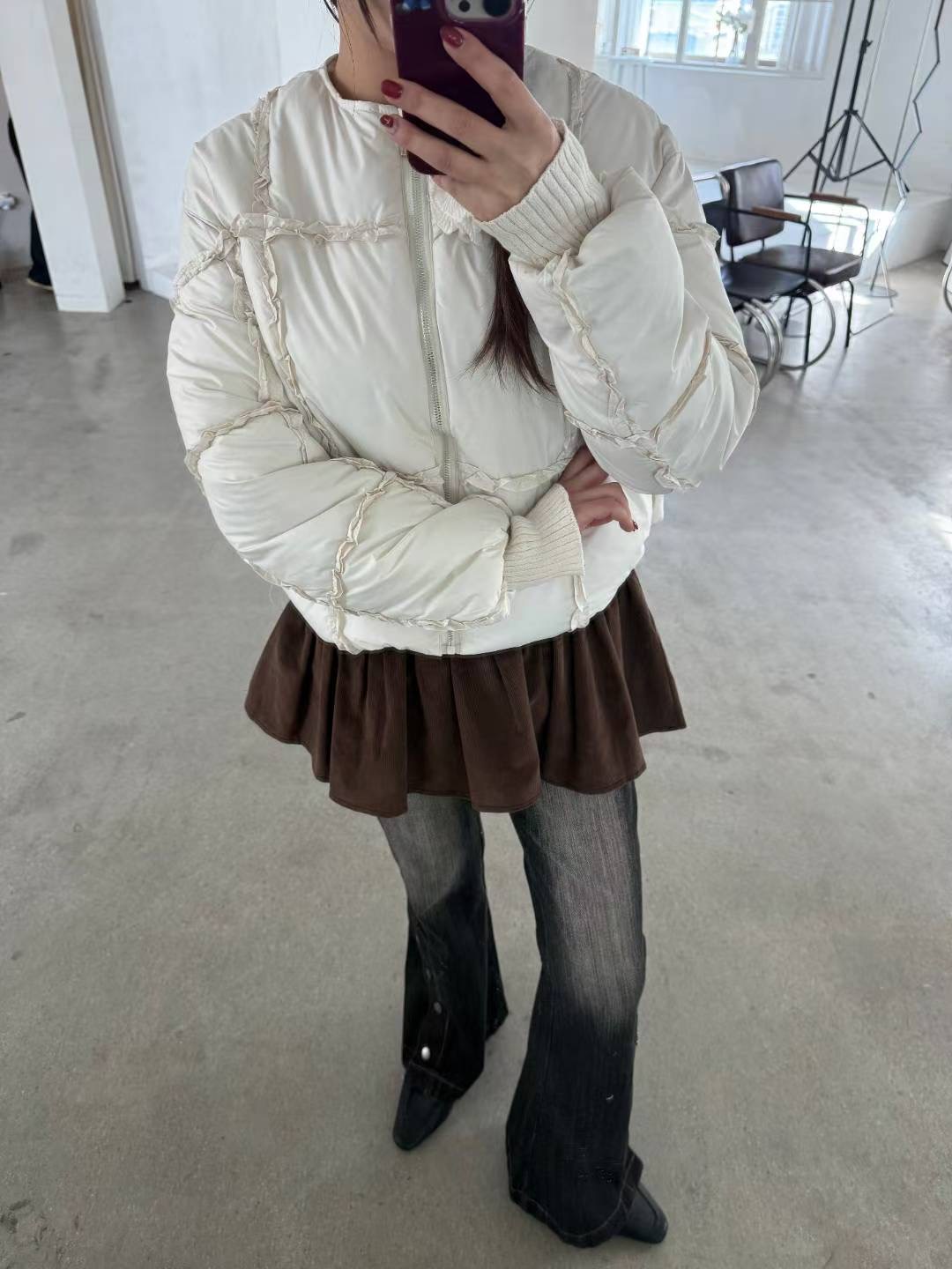 IT東大門直郵女士新品26春夏推薦時尚人氣職業休閑短款棉服IT短款棉服