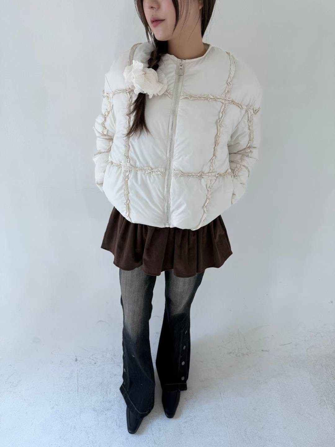 IT東大門直郵女士新品26春夏推薦時尚人氣職業休閑短款棉服IT短款棉服