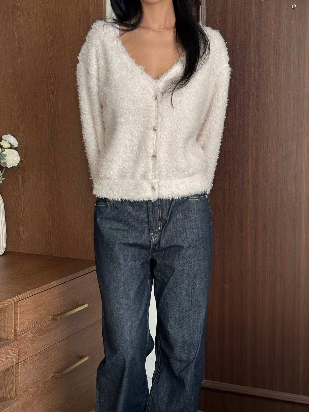 YANGPA東大門直郵女士新品人氣熱賣推薦真品職業針織衫開衫YANGPA針織衫圖色1