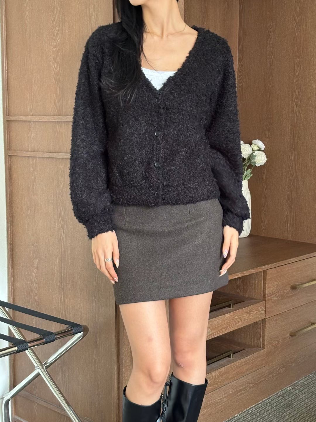 YANGPA東大門直郵女士新品人氣熱賣推薦真品職業針織衫開衫YANGPA針織衫圖色2