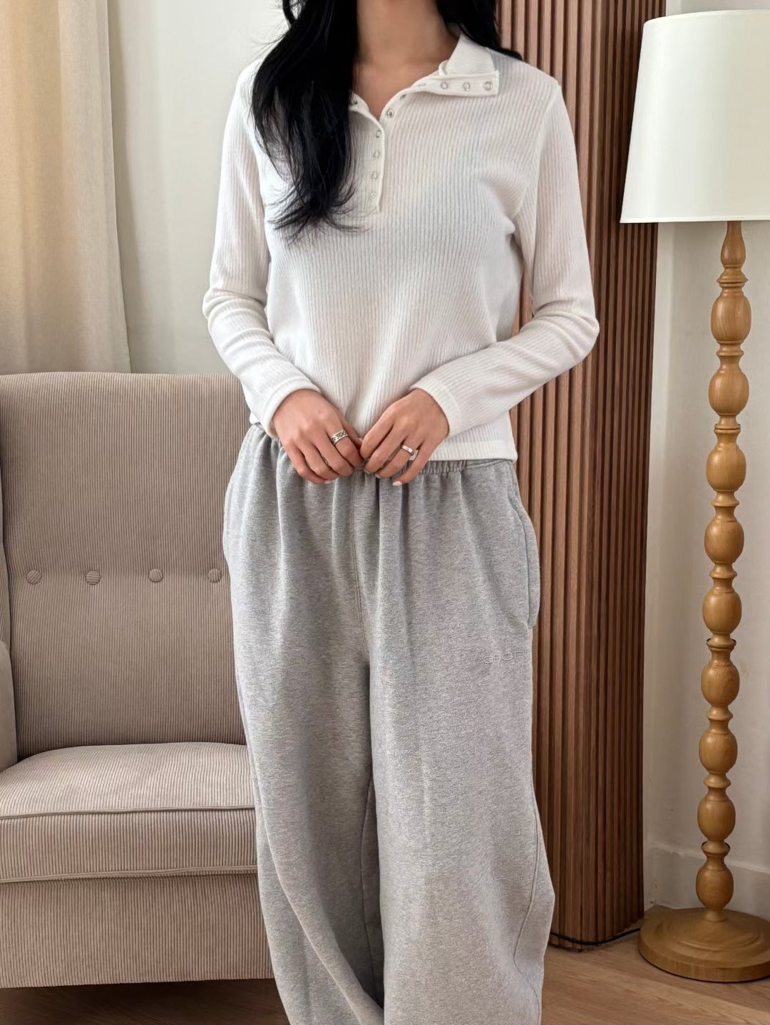 YANGPA東大門代購女士新品熱賣真品職業休閑26春夏長袖T恤YANGPA長袖T恤