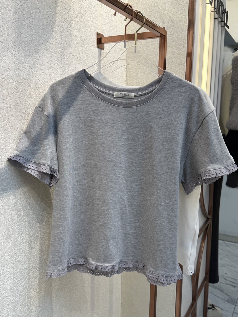 SYMBOL韓國直郵女士新品推薦休閑真品熱賣26春夏時尚T恤鏤空SYMBOLT恤圖色1