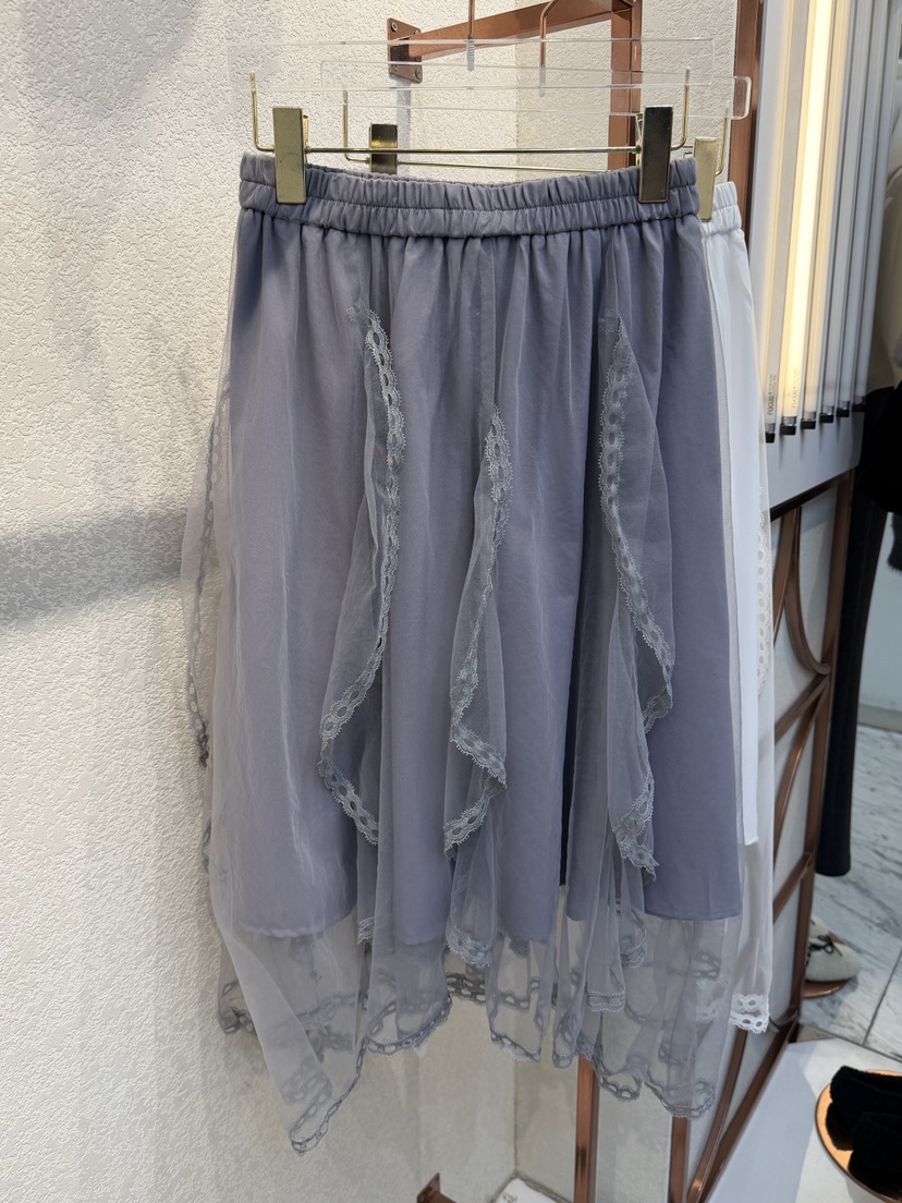 SYMBOL東大門直郵女士新品26春夏休閑真品半身裙中短裙雪紡SYMBOL半身裙/中短裙圖色1