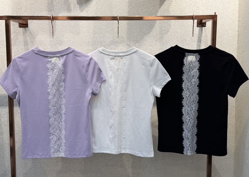 SYMBOL東大門代購女士新品休閑熱賣職業26春夏時尚T恤蕾絲SYMBOLT恤