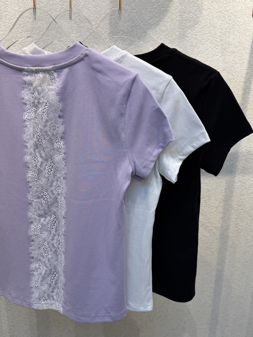 SYMBOL東大門代購女士新品休閑熱賣職業26春夏時尚T恤蕾絲SYMBOLT恤