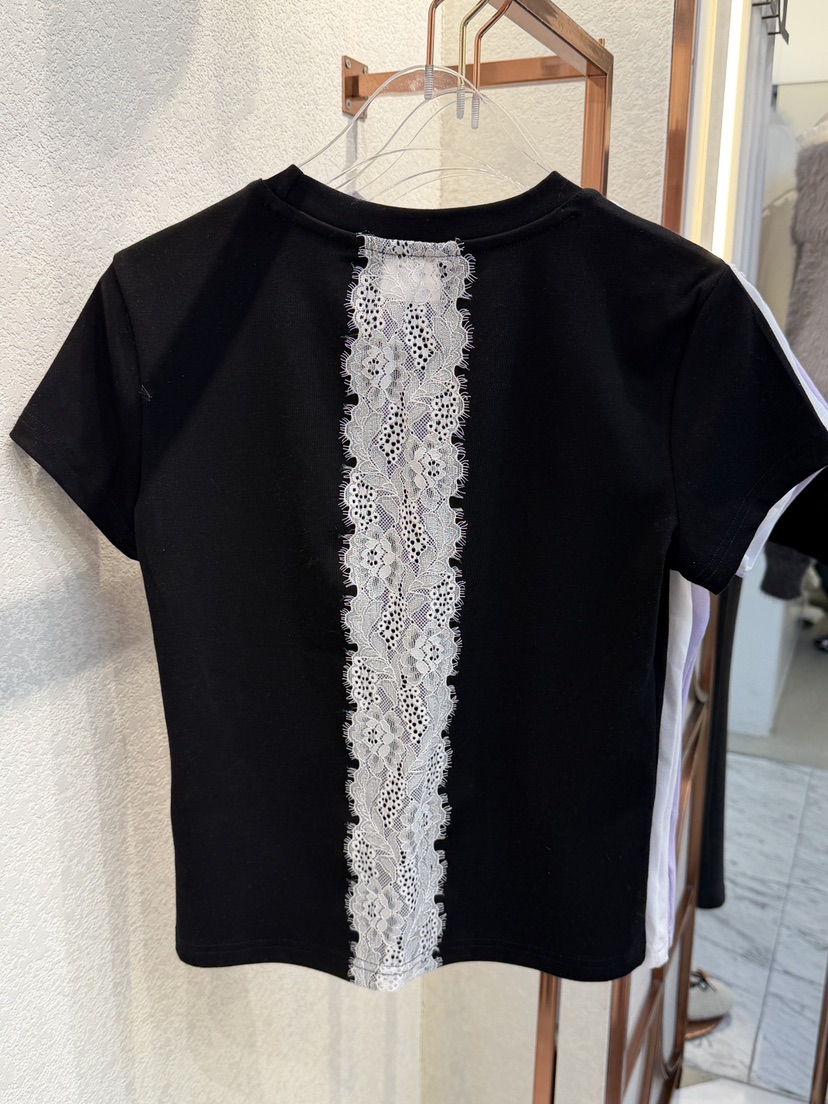 SYMBOL東大門代購女士新品休閑熱賣職業26春夏時尚T恤蕾絲SYMBOLT恤圖色3