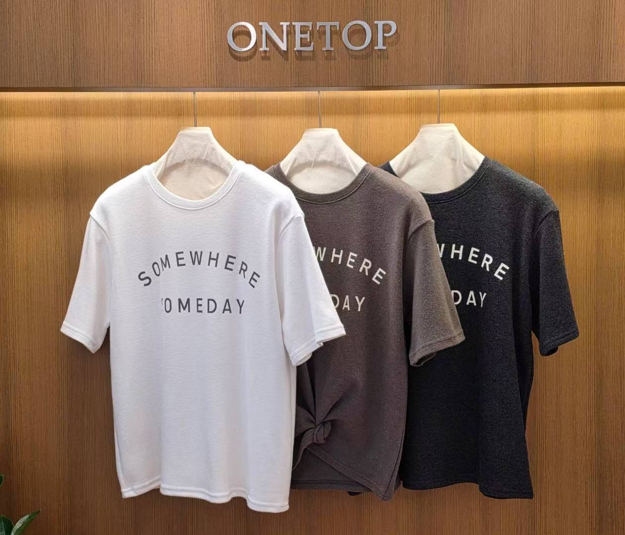 ONETOP東大門代購女士新品休閑真品人氣熱賣推薦職業26春夏T恤ONETOPT恤