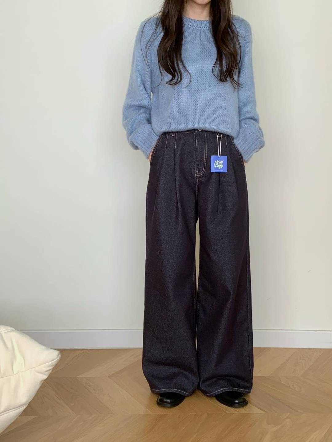 MISSJEAN東大門實拍女裝新款職業休閑26春夏人氣推薦牛仔褲MISSJEAN牛仔褲圖色1