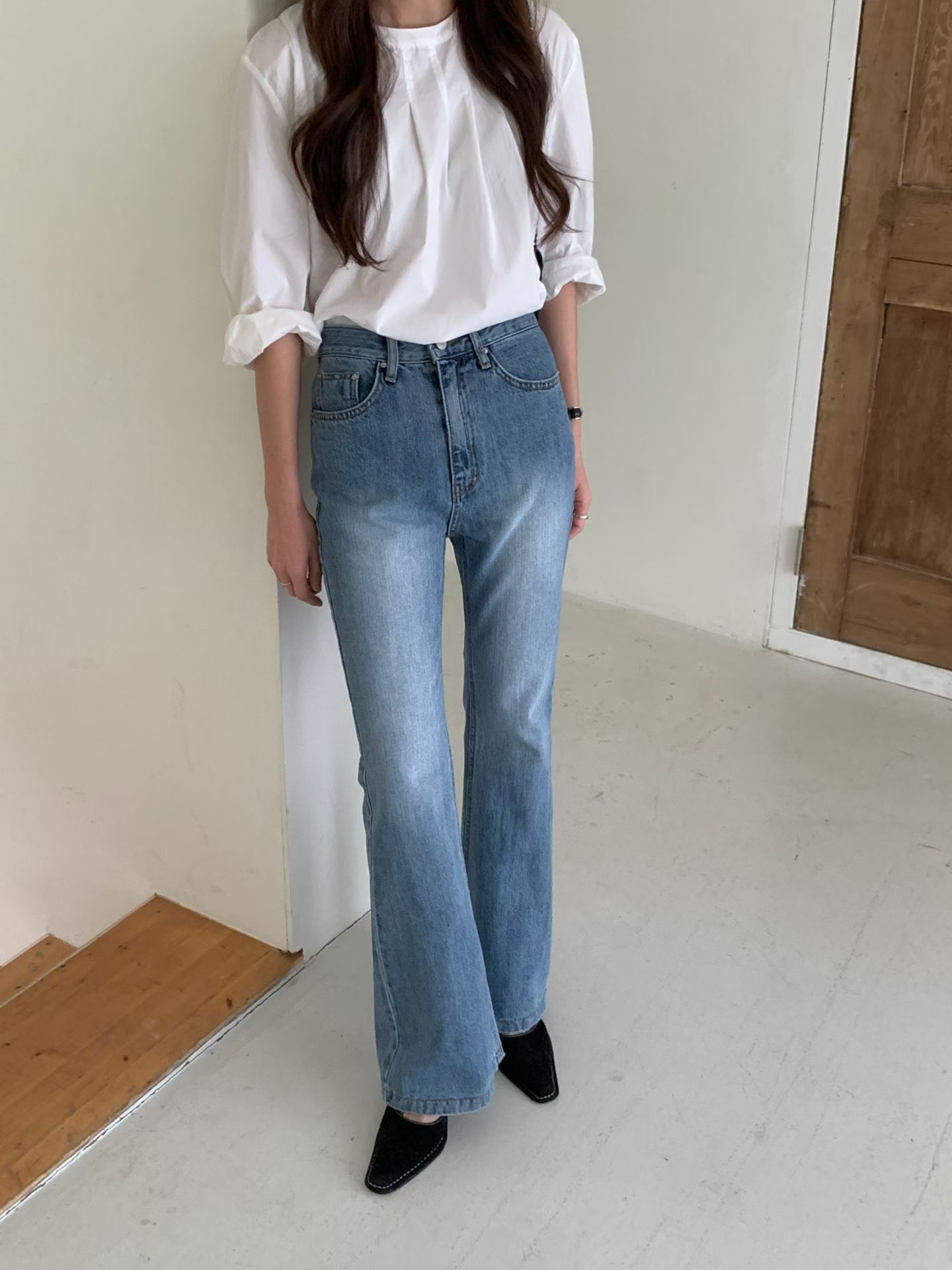 MISSJEAN韓國直郵女裝新款26春夏人氣推薦熱賣職業牛仔褲MISSJEAN牛仔褲