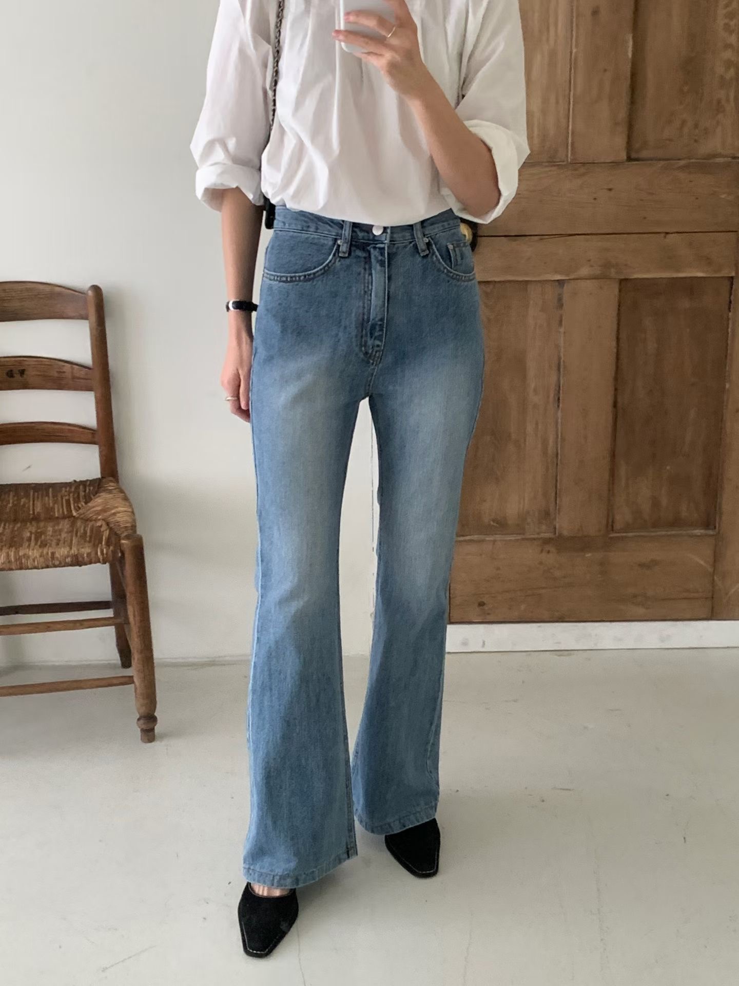 MISSJEAN韓國直郵女裝新款26春夏人氣推薦熱賣職業牛仔褲MISSJEAN牛仔褲圖色1