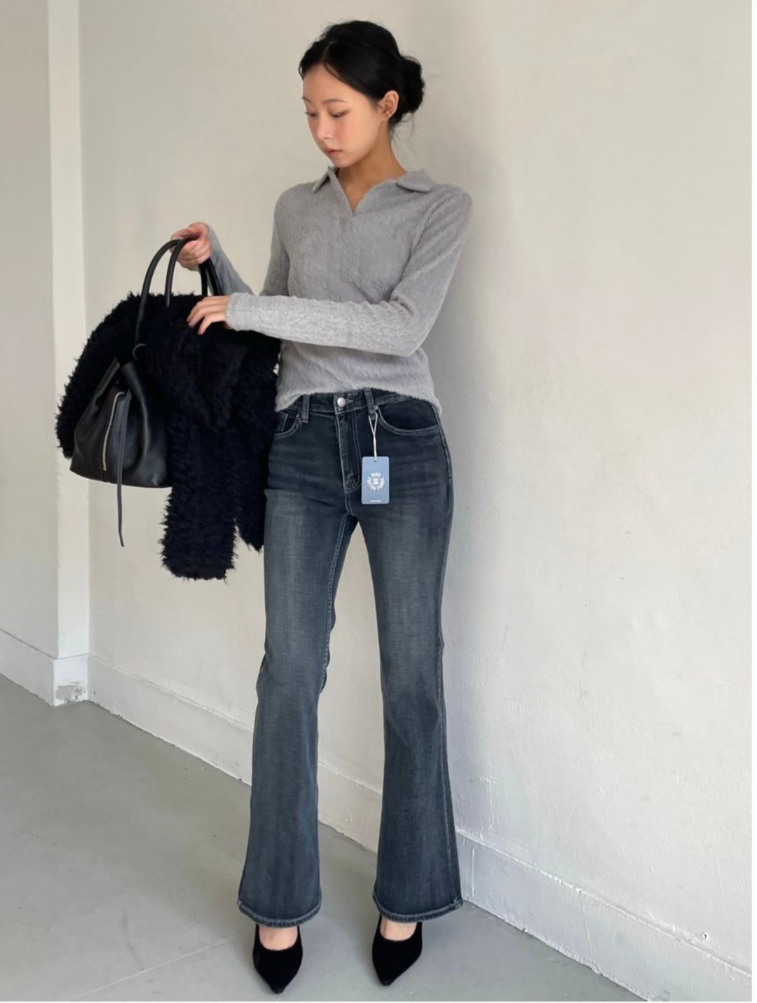 MISSJEAN韓國代購女士新款職業26春夏休閑時尚熱賣牛仔褲MISSJEAN牛仔褲