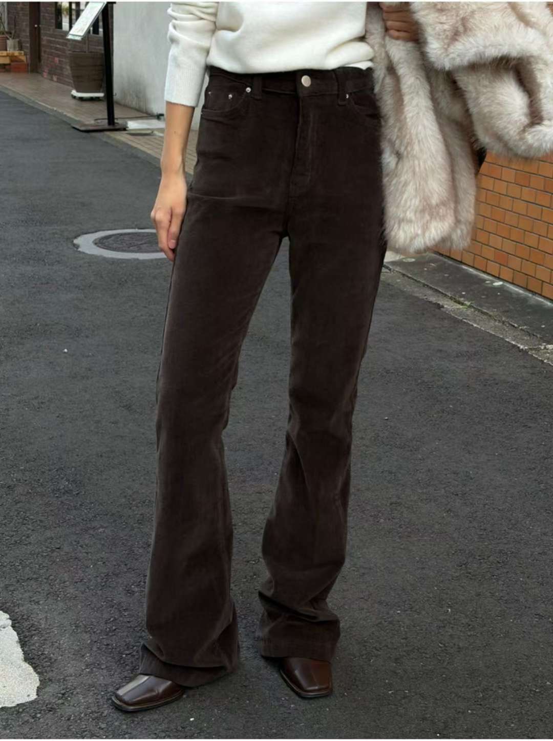 MISSJEAN東大門代購女士新品職業26春夏熱賣人氣真品牛仔褲MISSJEAN牛仔褲圖色1