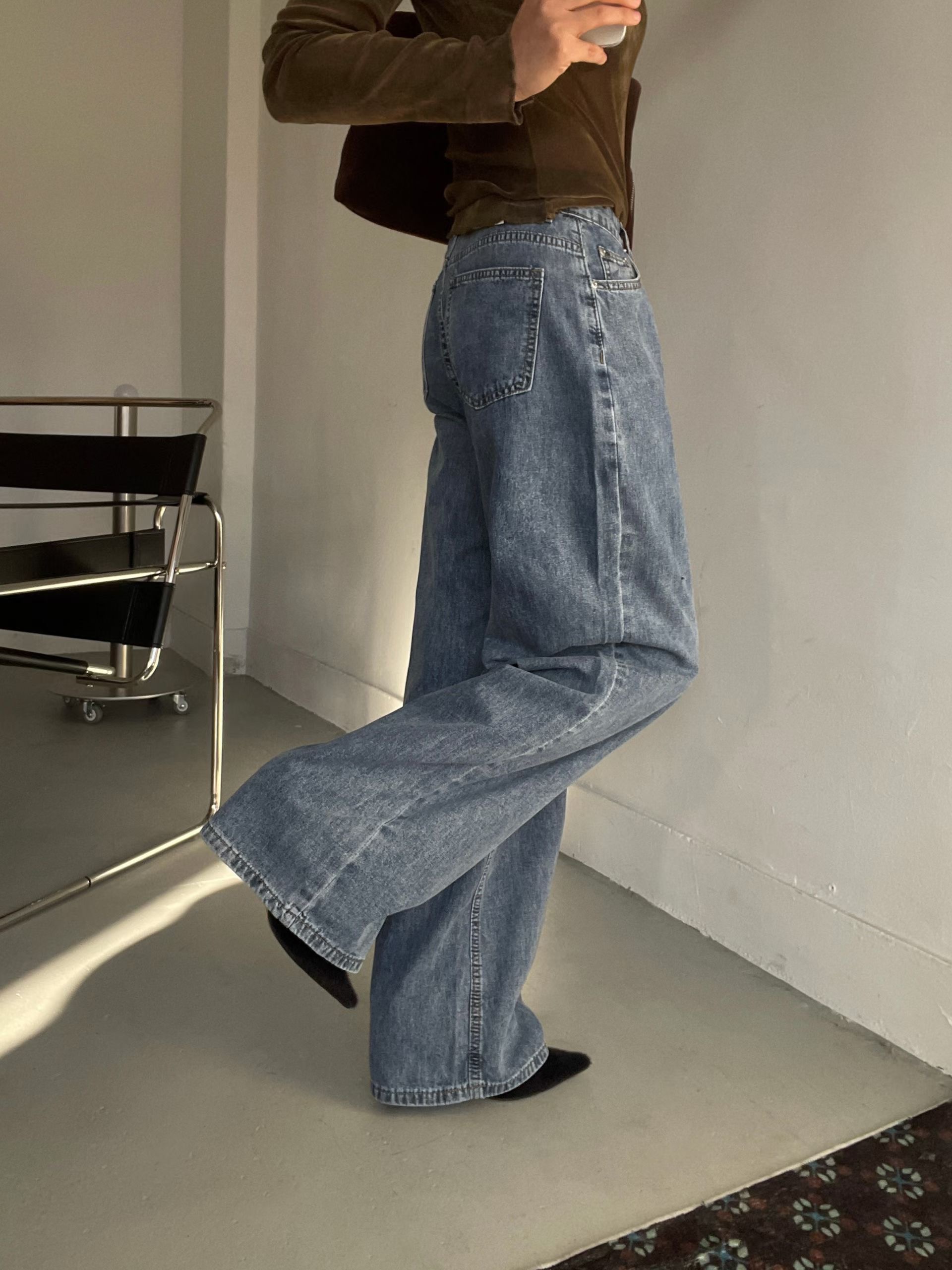 MISSJEAN韓國代購女士新款人氣真品休閑熱賣時尚職業牛仔褲MISSJEAN牛仔褲