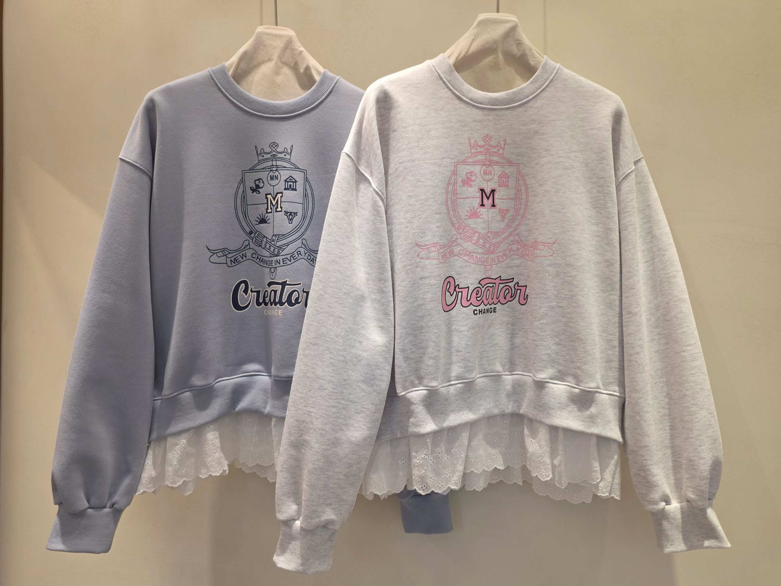 ONETOP東大門實拍女士新款時尚休閑26春夏真品推薦衛衣拉絲ONETOP衛衣