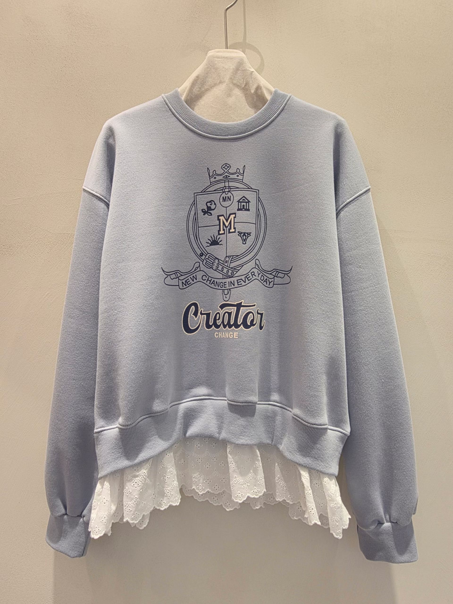 ONETOP東大門實拍女士新款時尚休閑26春夏真品推薦衛衣拉絲ONETOP衛衣圖色1