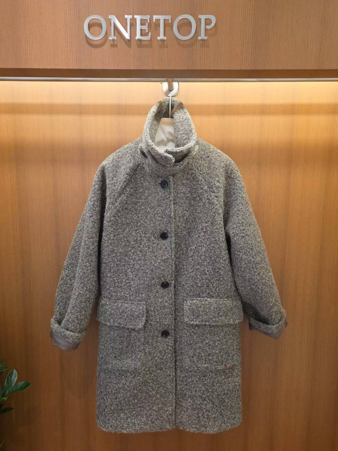 ONETOP韓國直郵女士新款推薦26春夏職業熱賣休閑中長款大衣ONETOP中長款大衣
