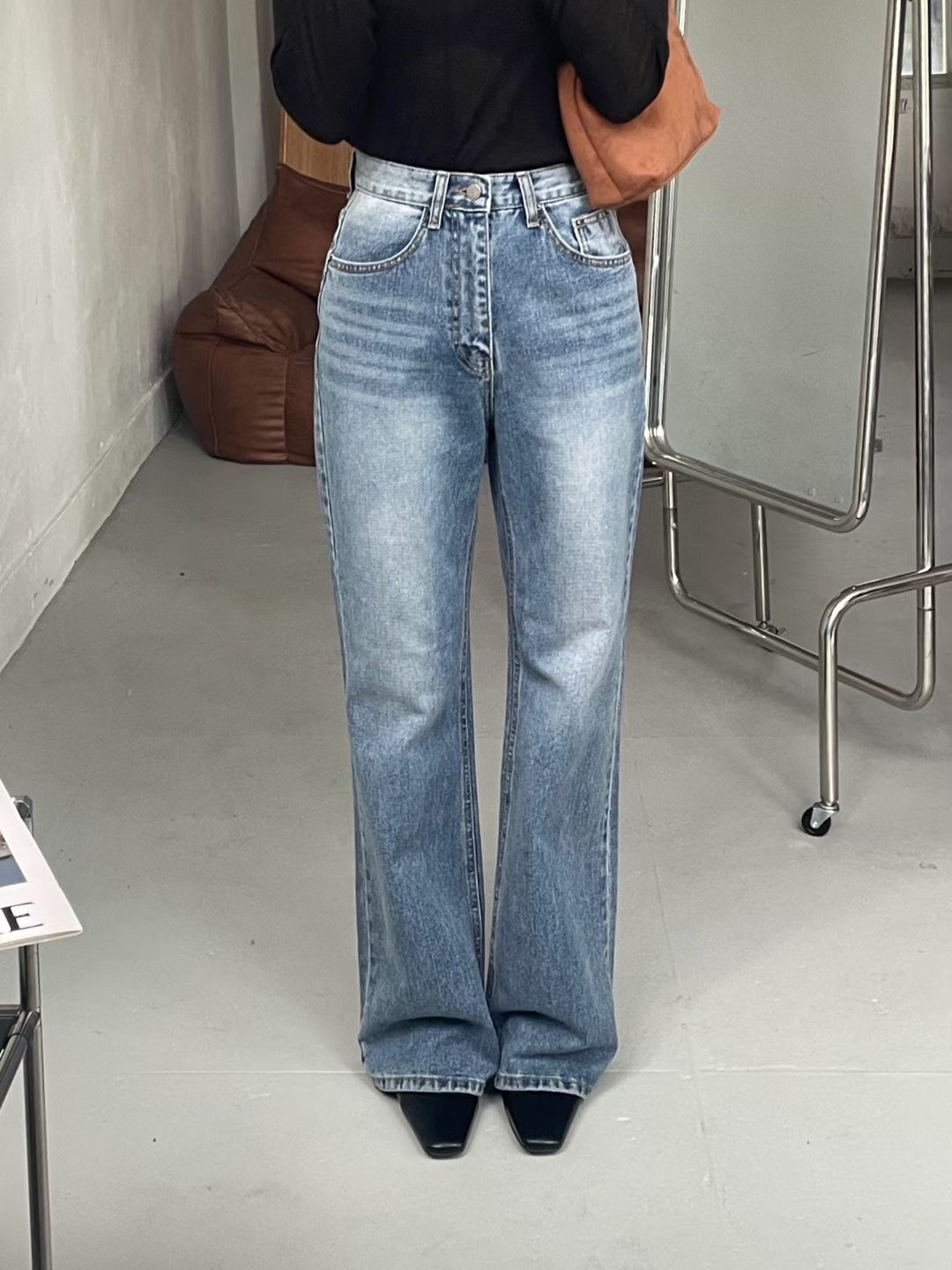 MISSJEAN東大門實拍女士新款時尚真品26春夏休閑熱賣牛仔褲MISSJEAN牛仔褲