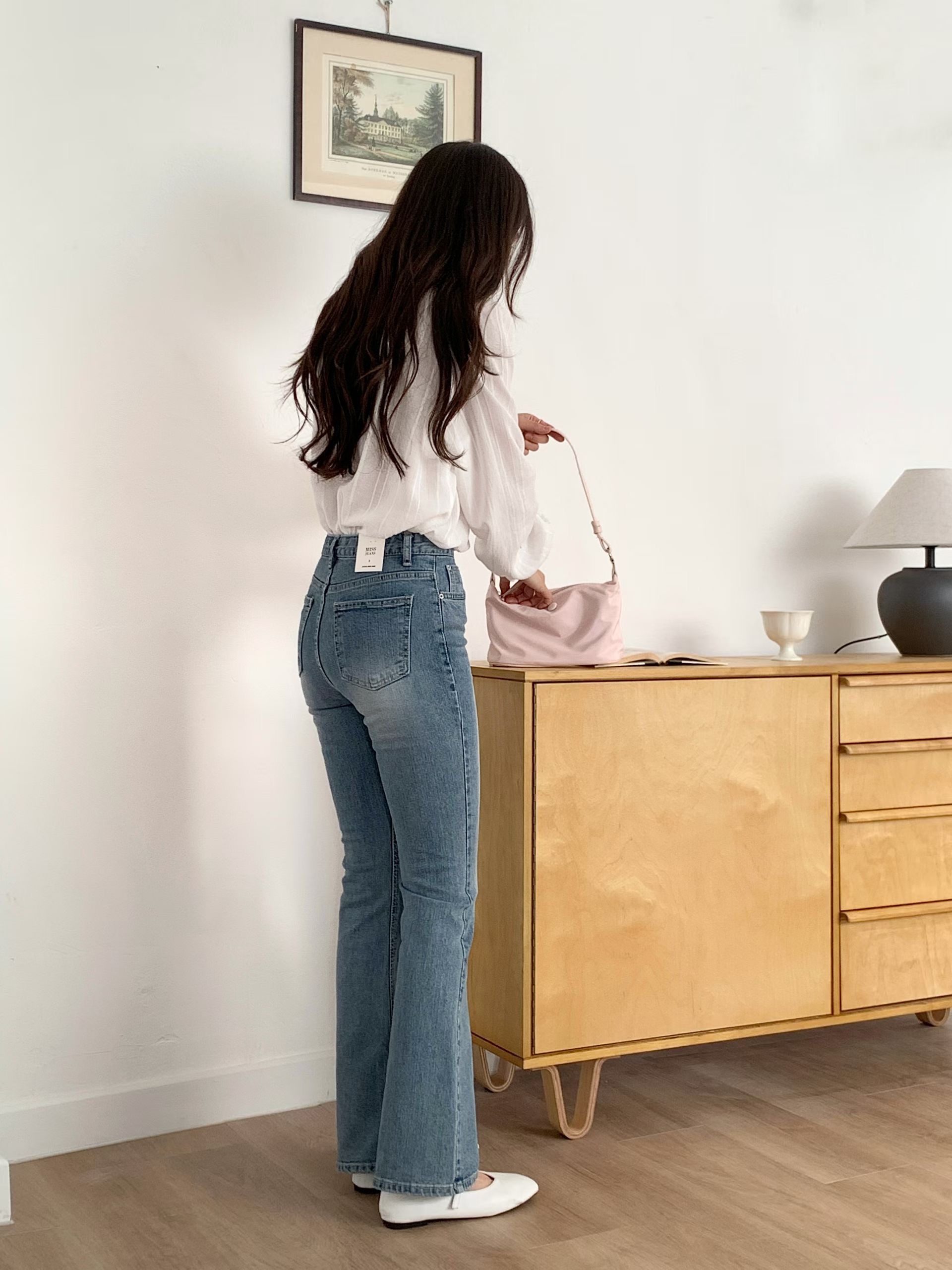 MISSJEAN韓國直郵女士新款職業真品休閑時尚推薦人氣牛仔褲MISSJEAN牛仔褲