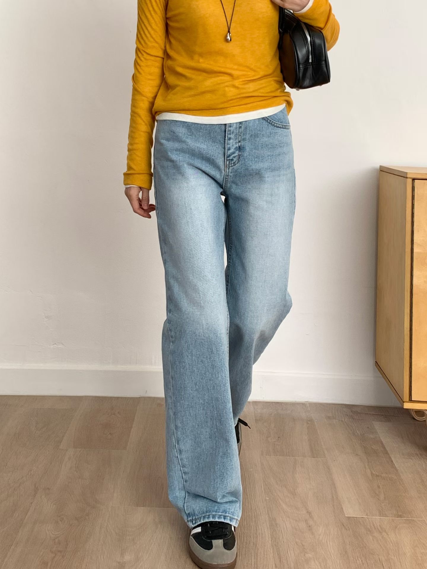 MISSJEAN東大門直郵女裝新款推薦熱賣26春夏真品時尚牛仔褲MISSJEAN牛仔褲圖色1