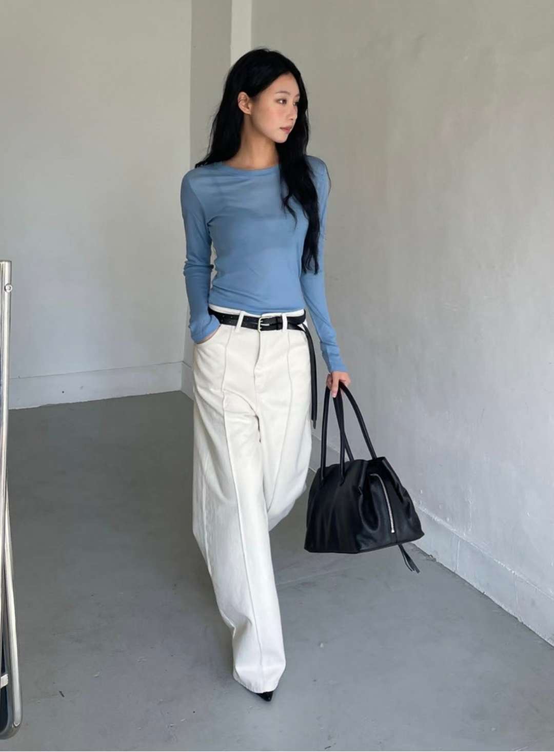 MISSJEAN韓國直郵女裝新款休閑人氣職業推薦牛仔褲不含腰帶MISSJEAN牛仔褲