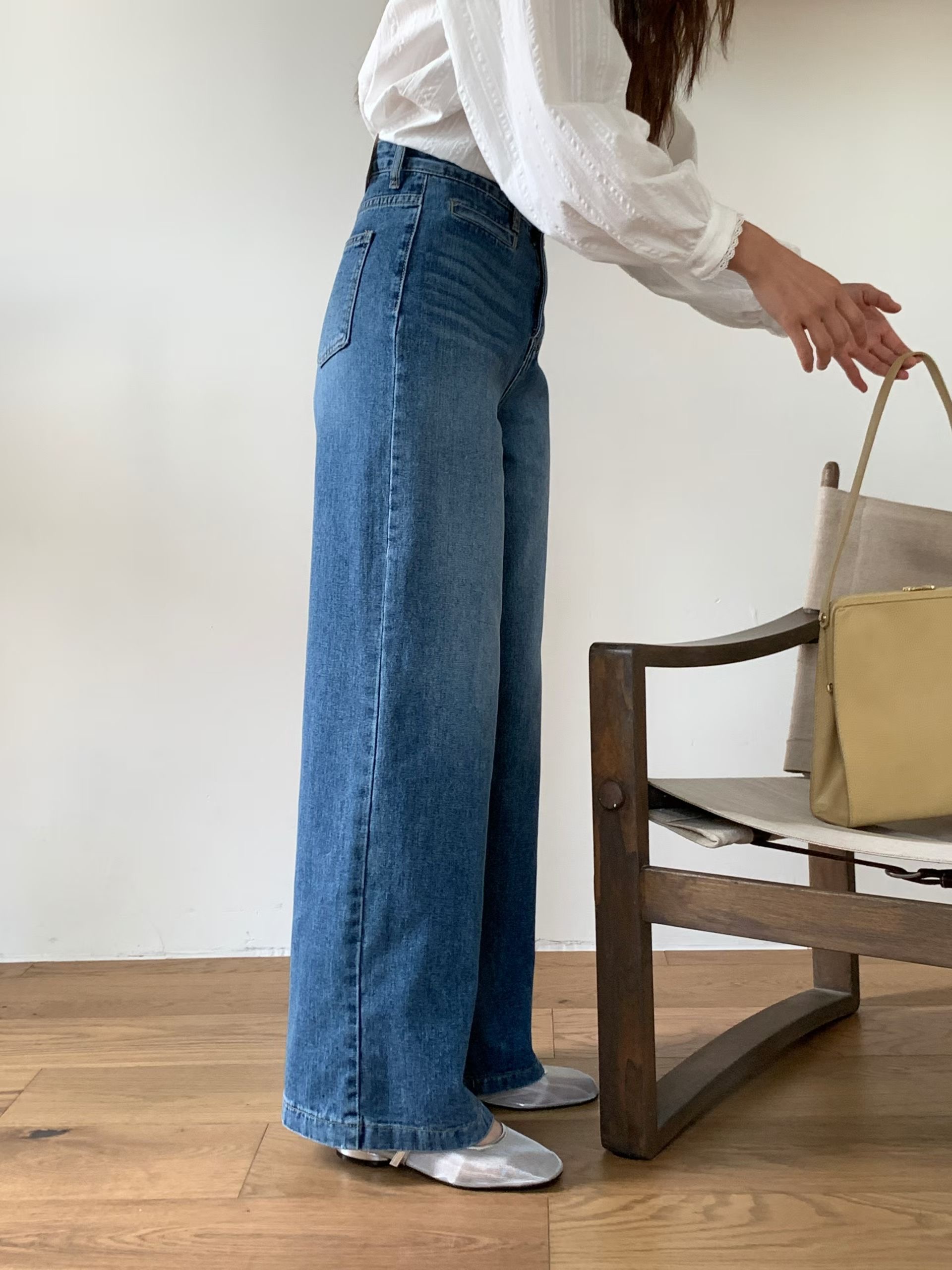 MISSJEAN東大門代購女士新品職業真品人氣26春夏時尚牛仔褲MISSJEAN牛仔褲