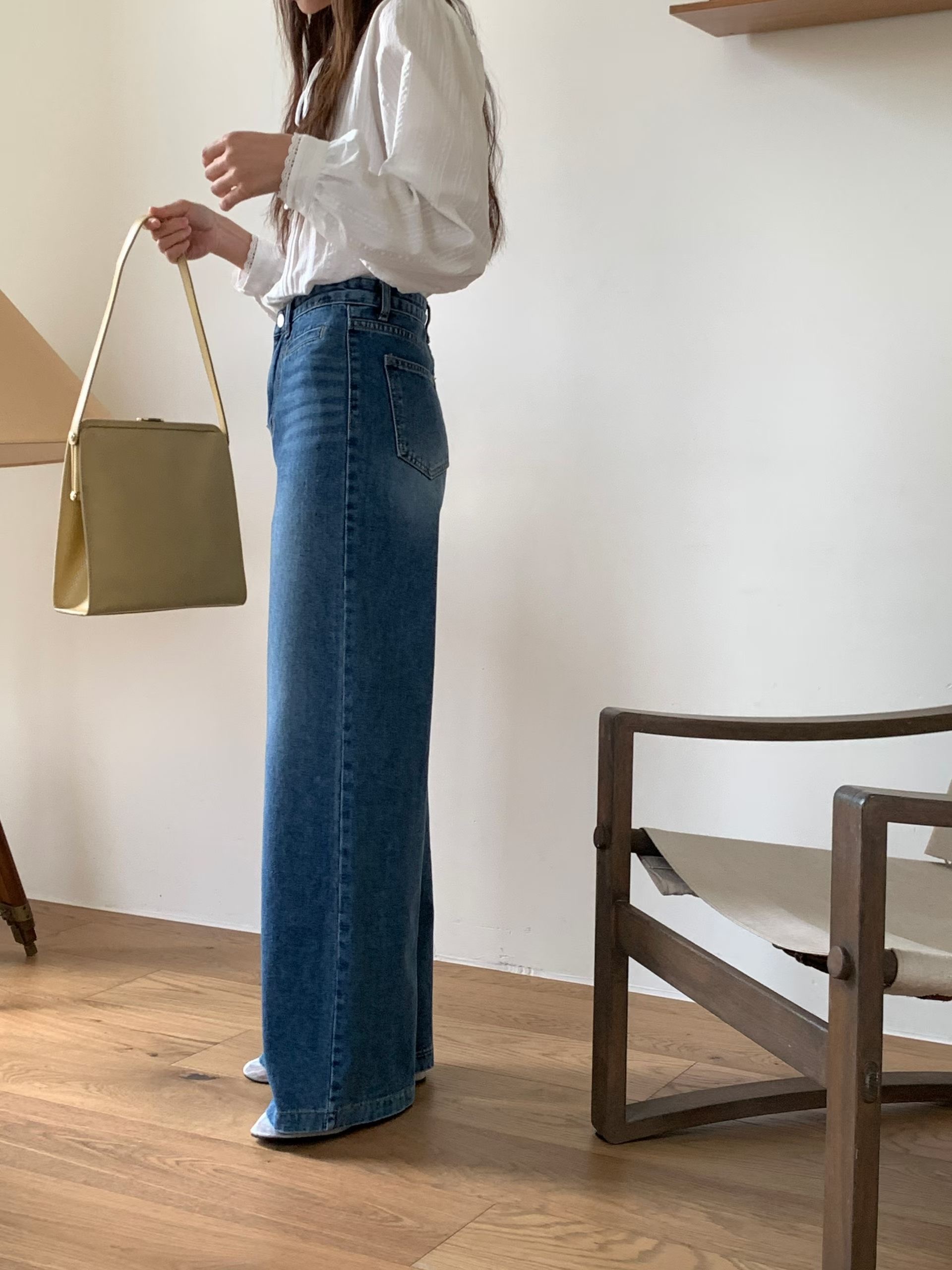 MISSJEAN東大門代購女士新品職業真品人氣26春夏時尚牛仔褲MISSJEAN牛仔褲