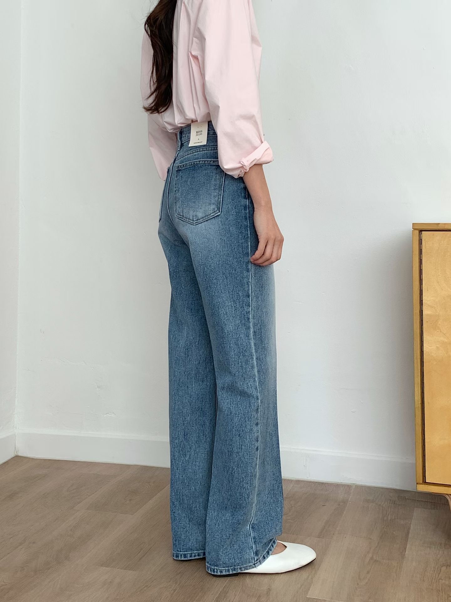 MISSJEAN東大門直郵女裝新品真品休閑熱賣26春夏職業牛仔褲MISSJEAN牛仔褲