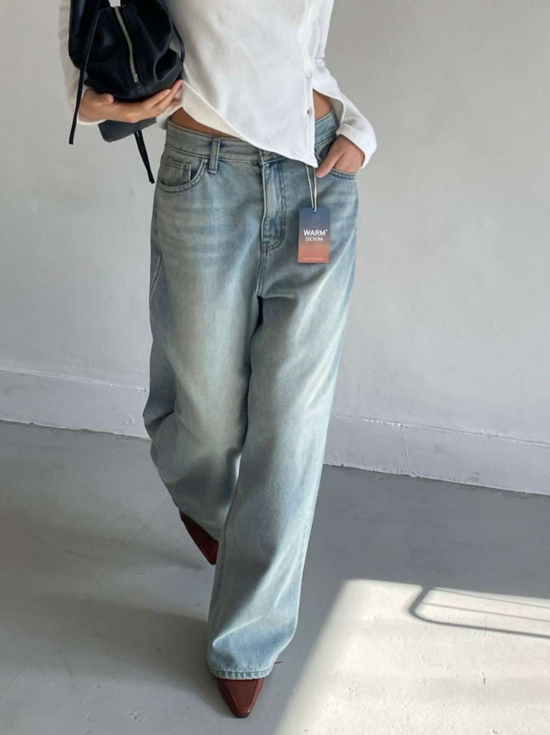 MISSJEAN東大門直郵女士新品熱賣人氣時尚26春夏職業牛仔褲MISSJEAN牛仔褲