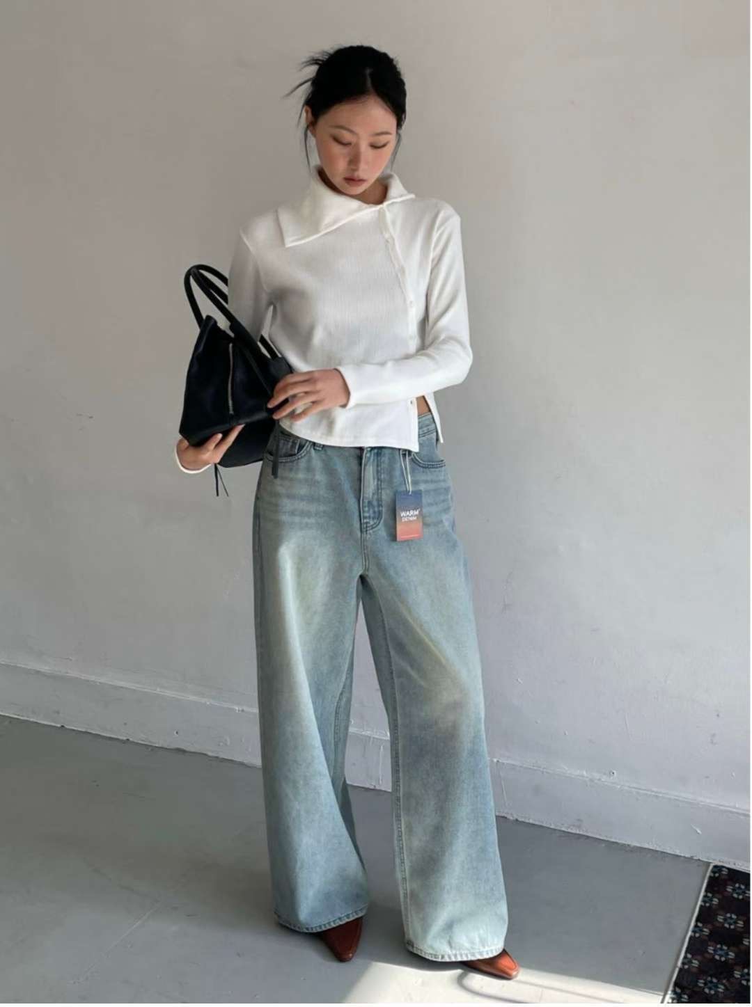 MISSJEAN東大門直郵女士新品熱賣人氣時尚26春夏職業牛仔褲MISSJEAN牛仔褲