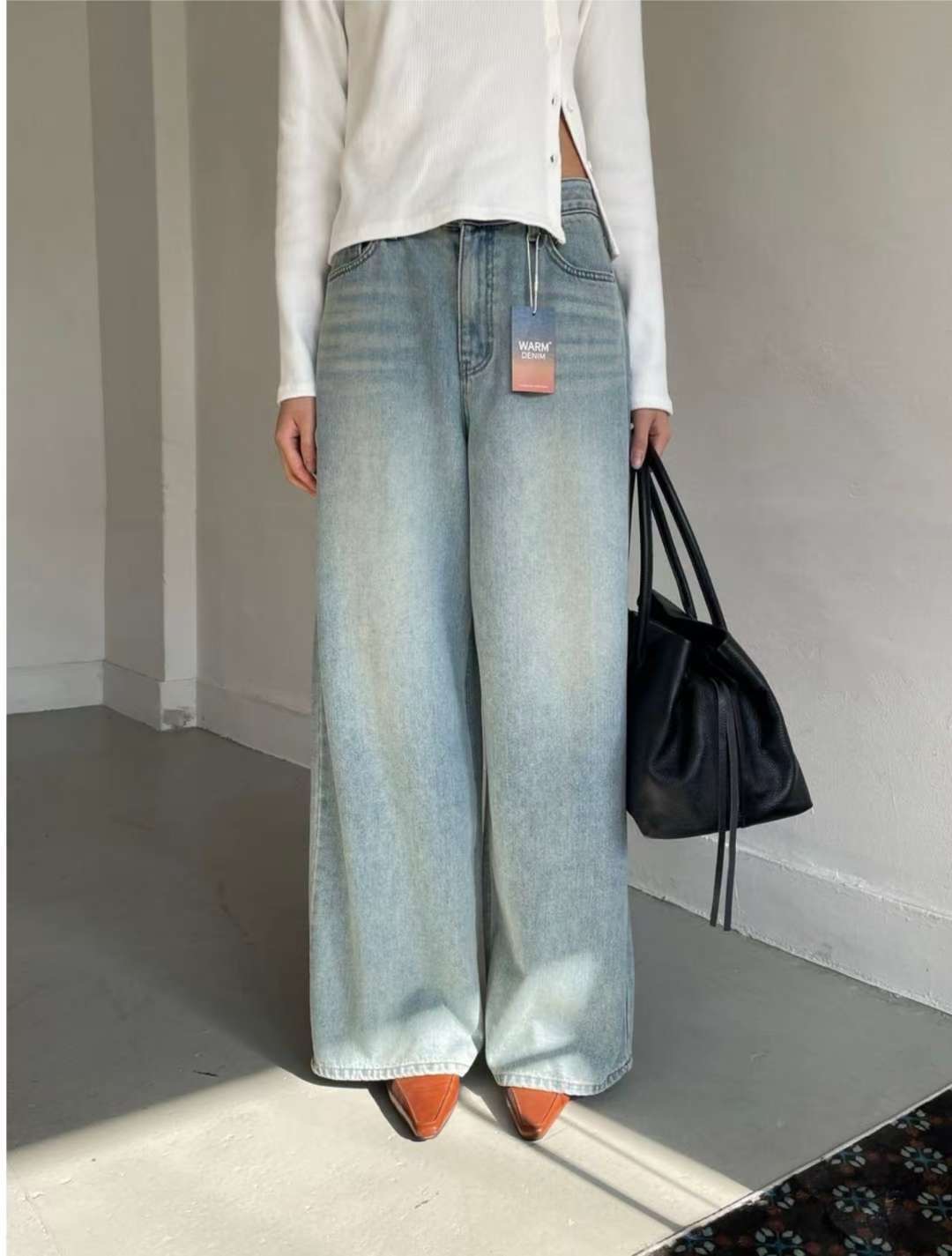 MISSJEAN東大門直郵女士新品熱賣人氣時尚26春夏職業牛仔褲MISSJEAN牛仔褲圖色1