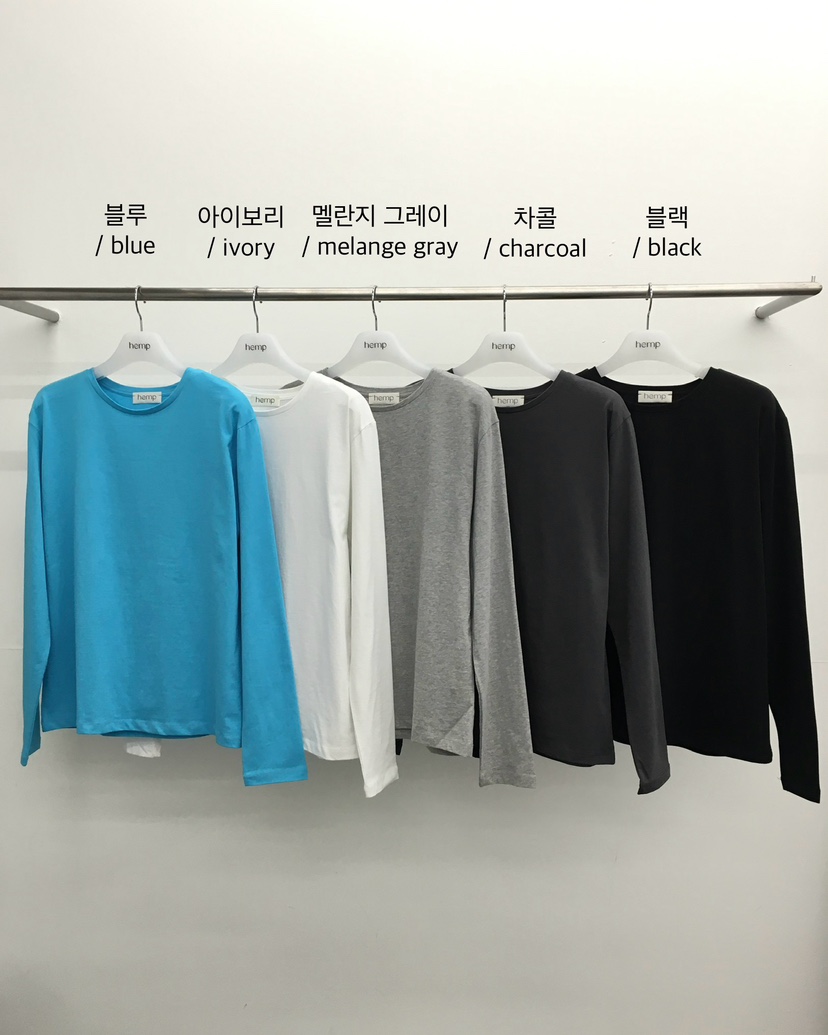 HEMP-P韓國直郵女裝新款推薦26春夏人氣休閑長袖T恤春款hemp長袖T恤