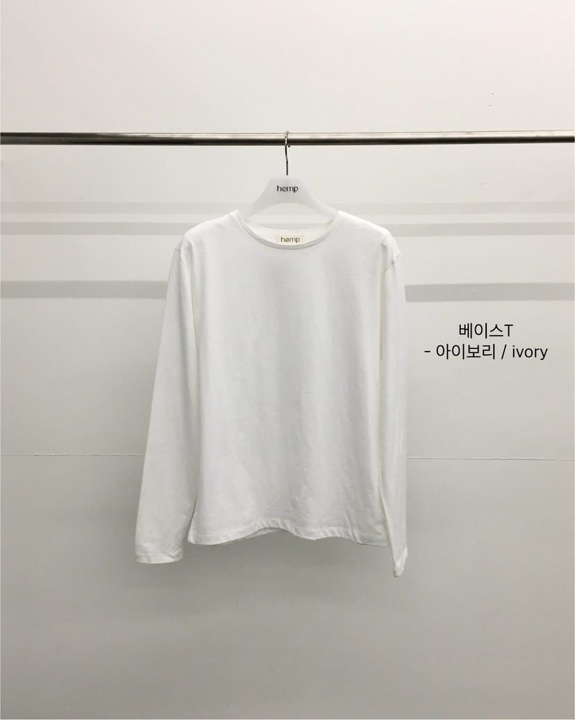 HEMP-P韓國直郵女裝新款推薦26春夏人氣休閑長袖T恤春款hemp長袖T恤圖色2