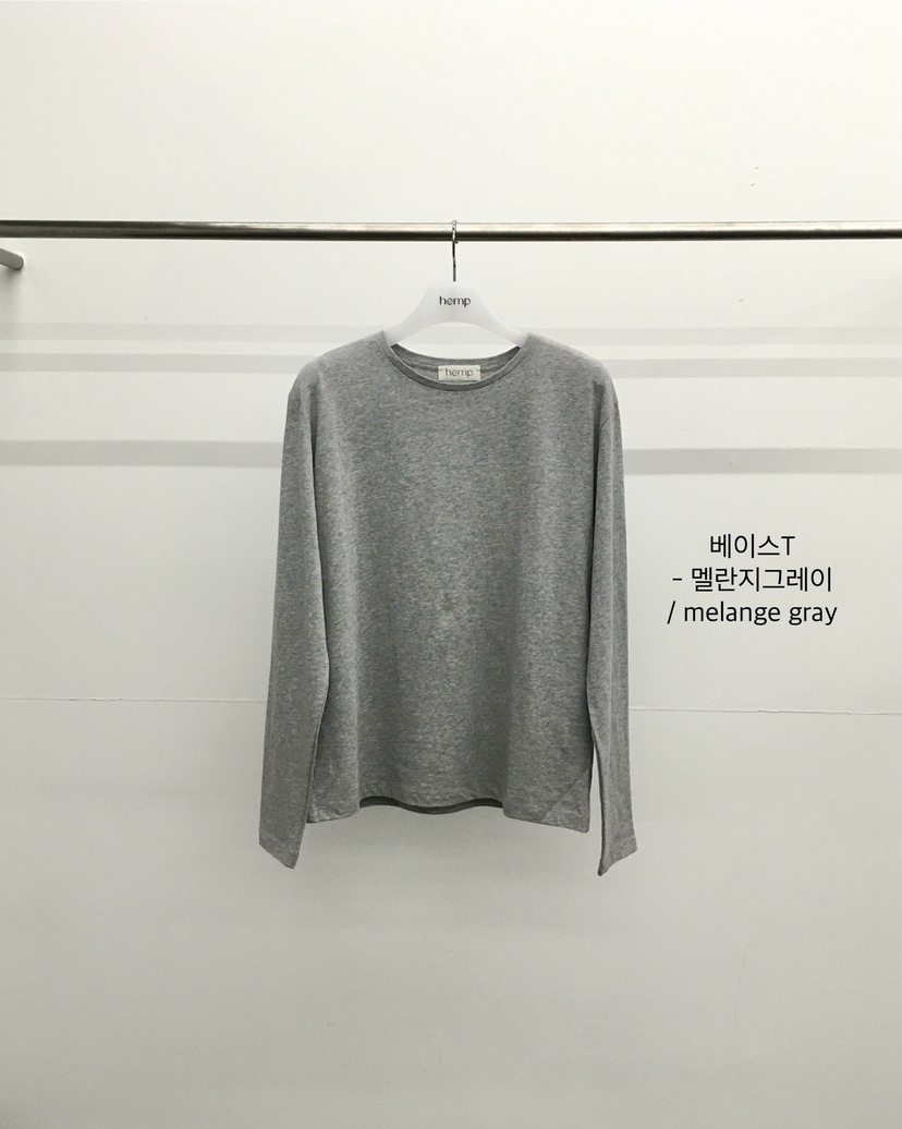 HEMP-P韓國直郵女裝新款推薦26春夏人氣休閑長袖T恤春款hemp長袖T恤圖色3