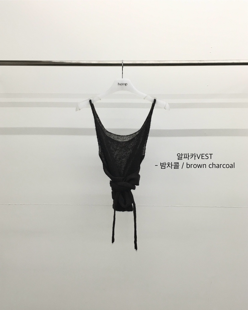 HEMP-P韓國直郵女士新款休閑時尚真品熱賣吊帶背心羊駝春款hemp吊帶/背心圖色3