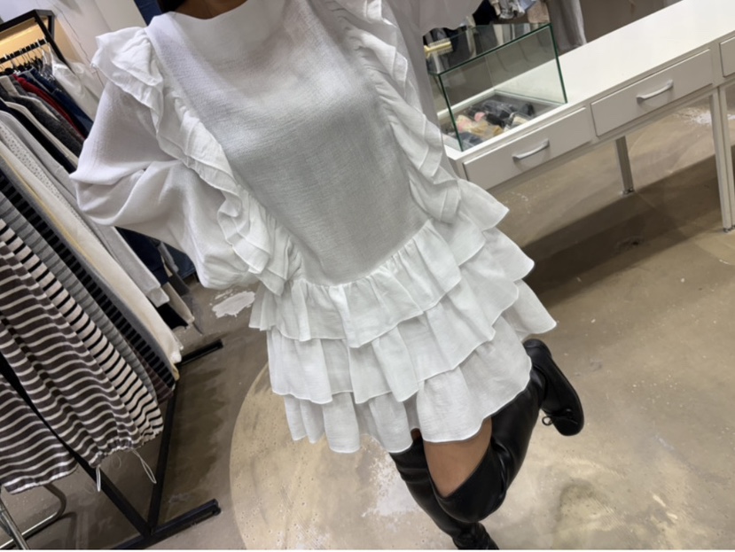 PLATFORM-L韓國直郵女士新品熱賣26春夏職業真品連衣裙紗布PLATFORM連衣裙