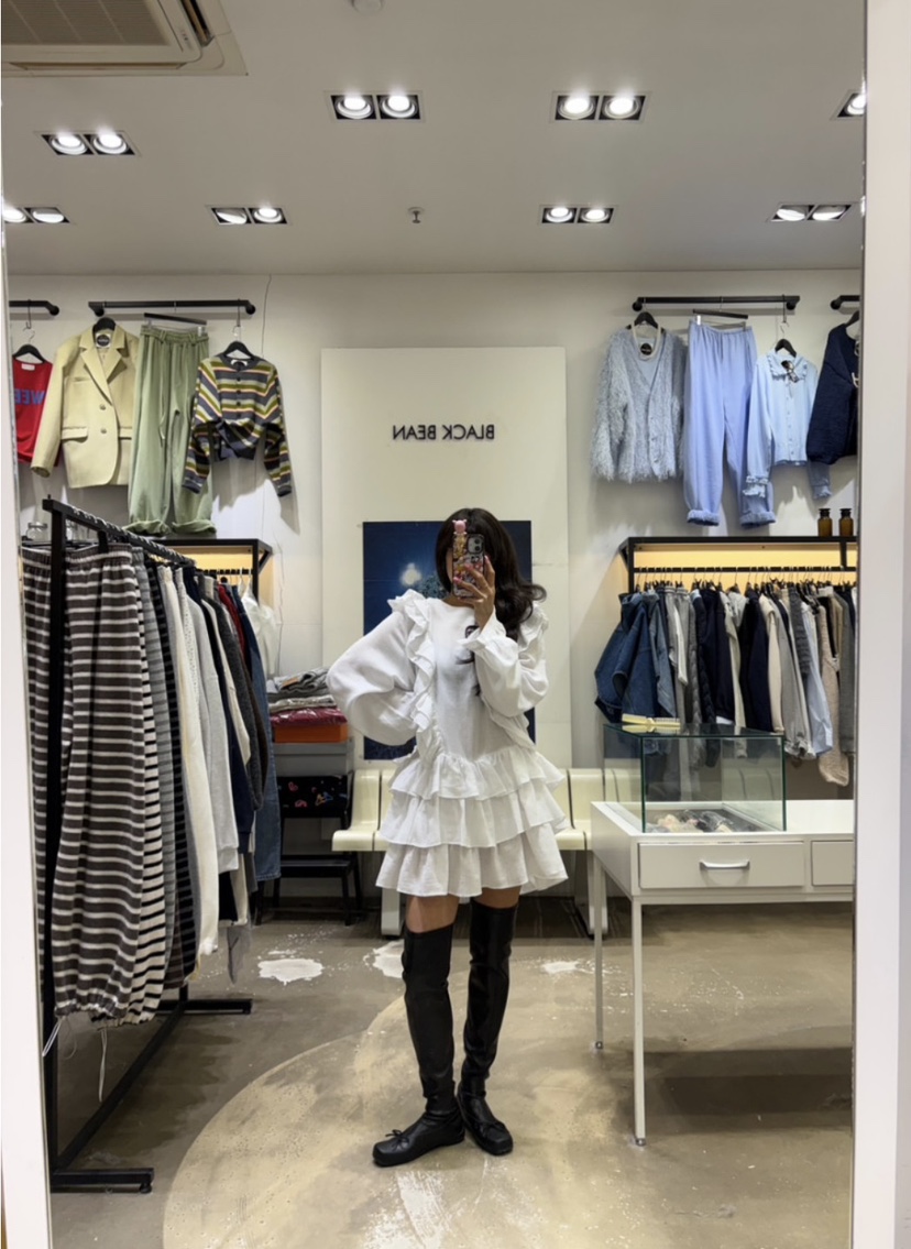 PLATFORM-L韓國直郵女士新品熱賣26春夏職業真品連衣裙紗布PLATFORM連衣裙